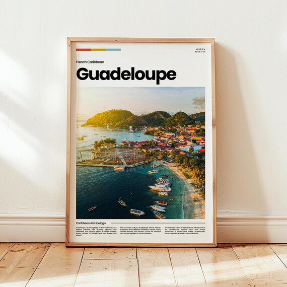Guadeloupe Poster Print Photo Wall Art France Travel Gift