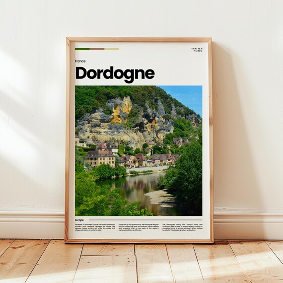 Dordogne Poster Print Photo Wall Art France Travel Gift