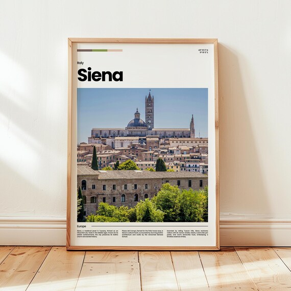 Siena Poster Print Photo Wall Art Italy Travel Gift