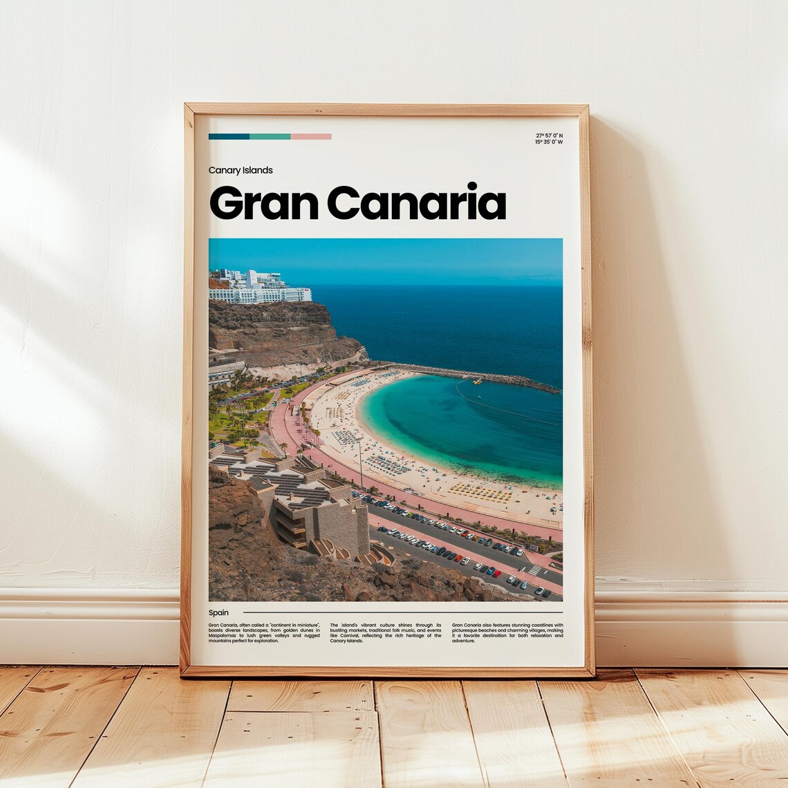 Gran Canaria Poster Print Photo Spain Travel Gift