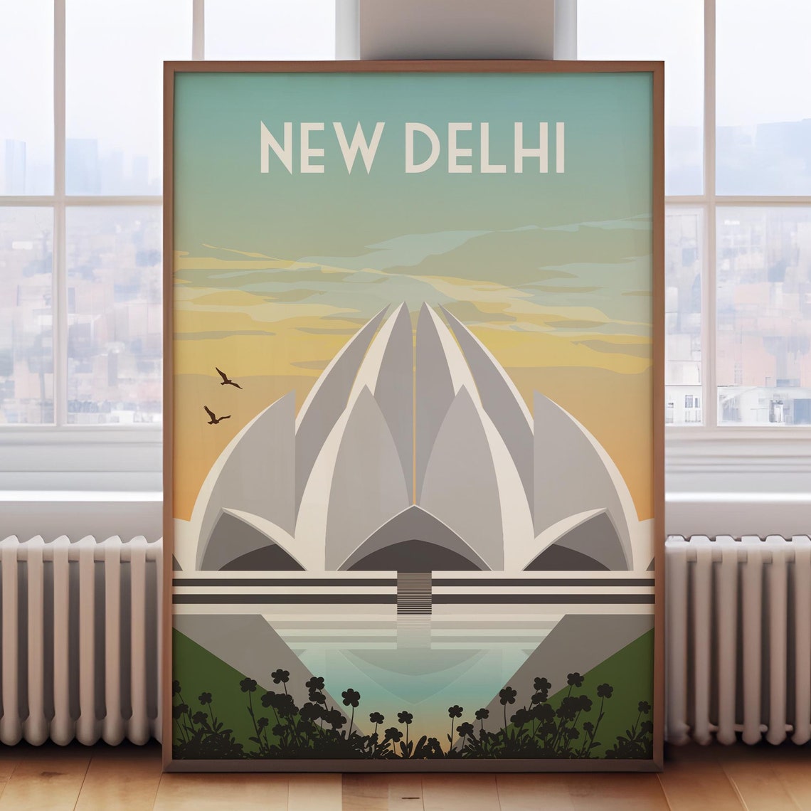 New Delhi Travel Poster India Travel Poster New Delhi Print New Delhi Travel Print New Delhi Poster New Delhi Wall Art India Print