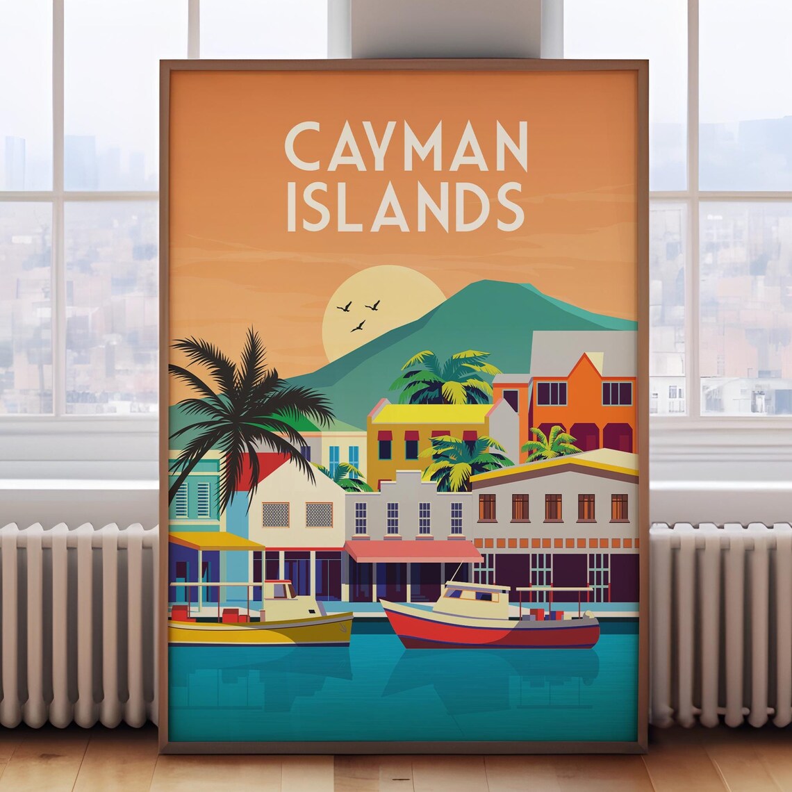 Cayman Islands Caribbean Travel Poster Print