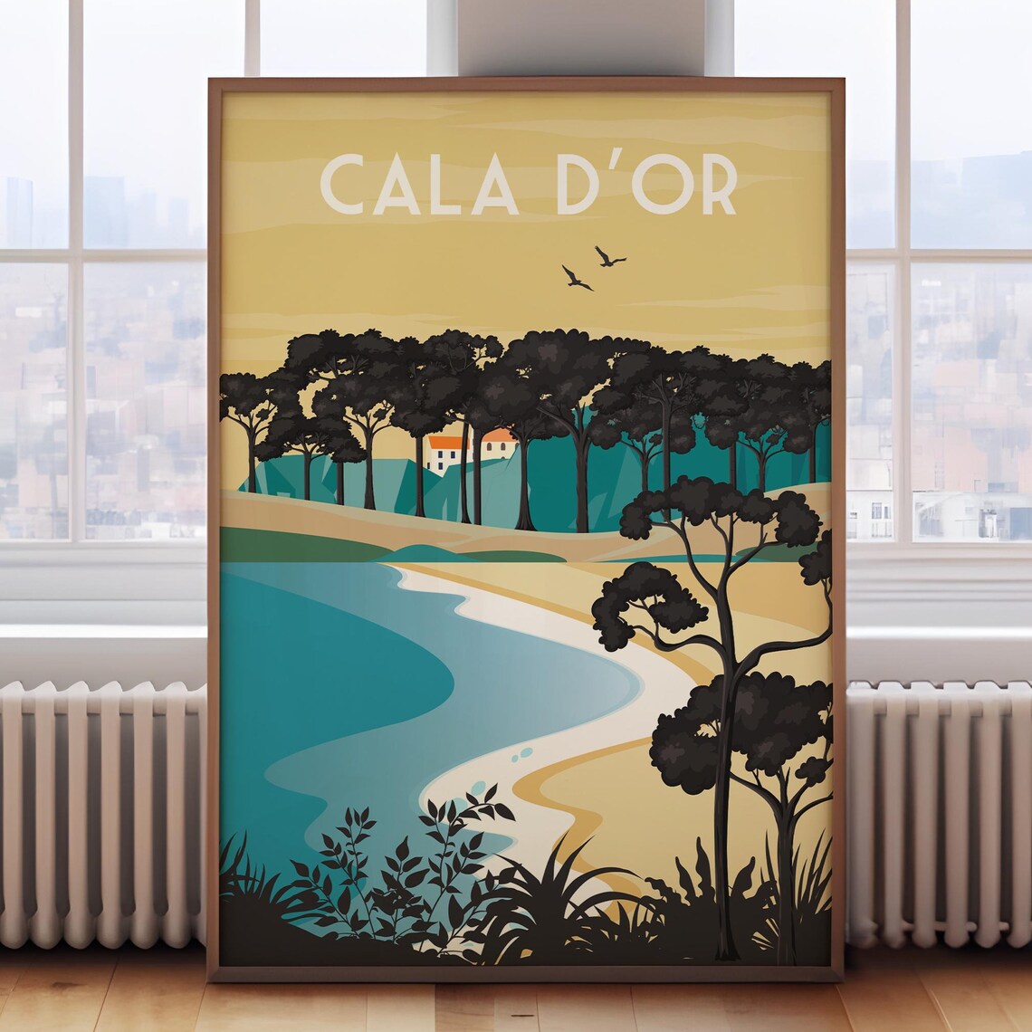Cala Dor Mallorca Travel Poster, Majorca Print