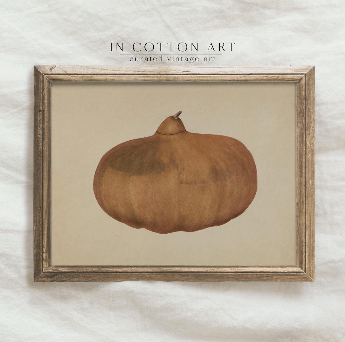 Vintage Autumn Pumpkin Botanical Squash Study Fall Harvest Art Poster - Image 3