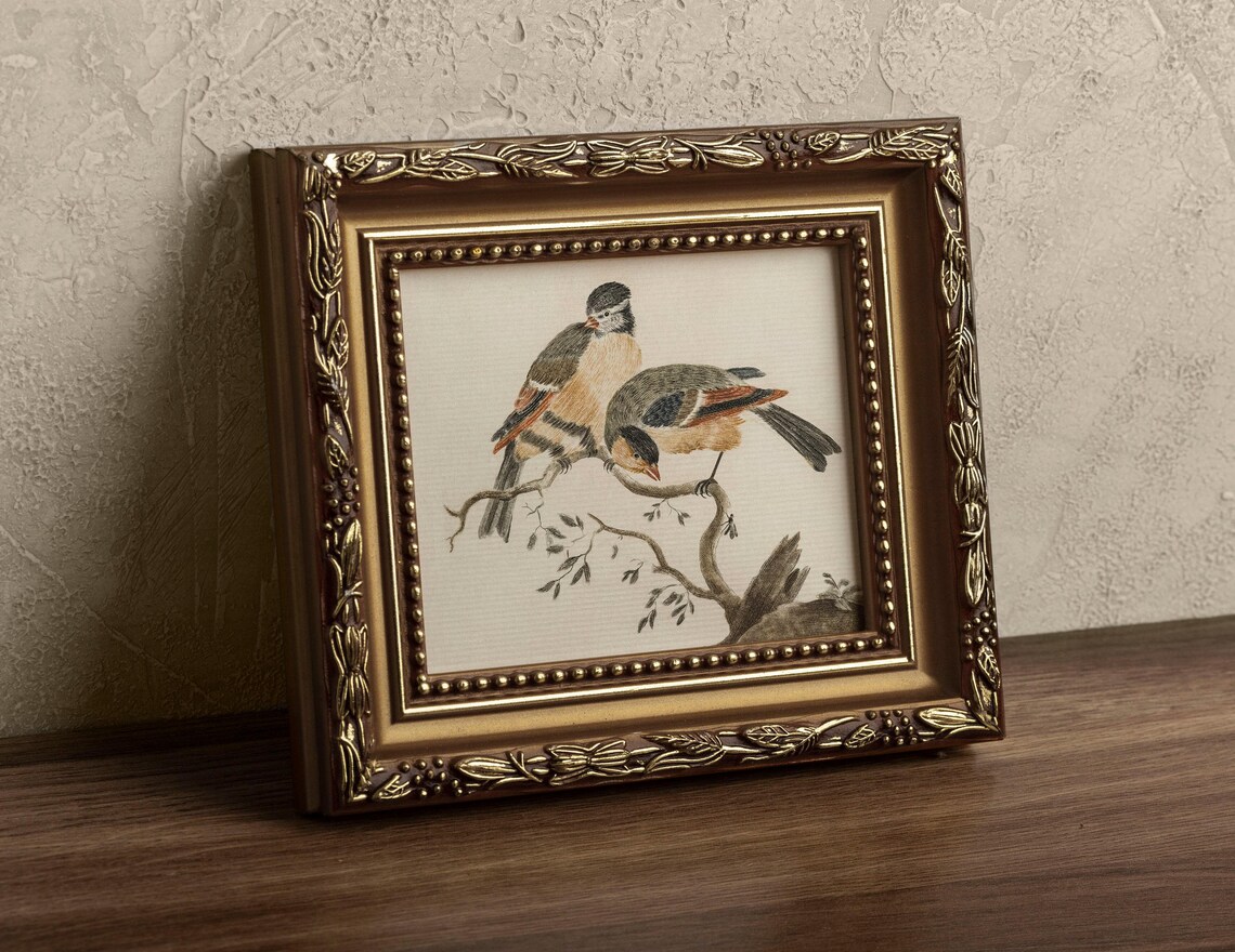 Vintage Bird Nursery Art Print, Antique Farmhouse - Image 2