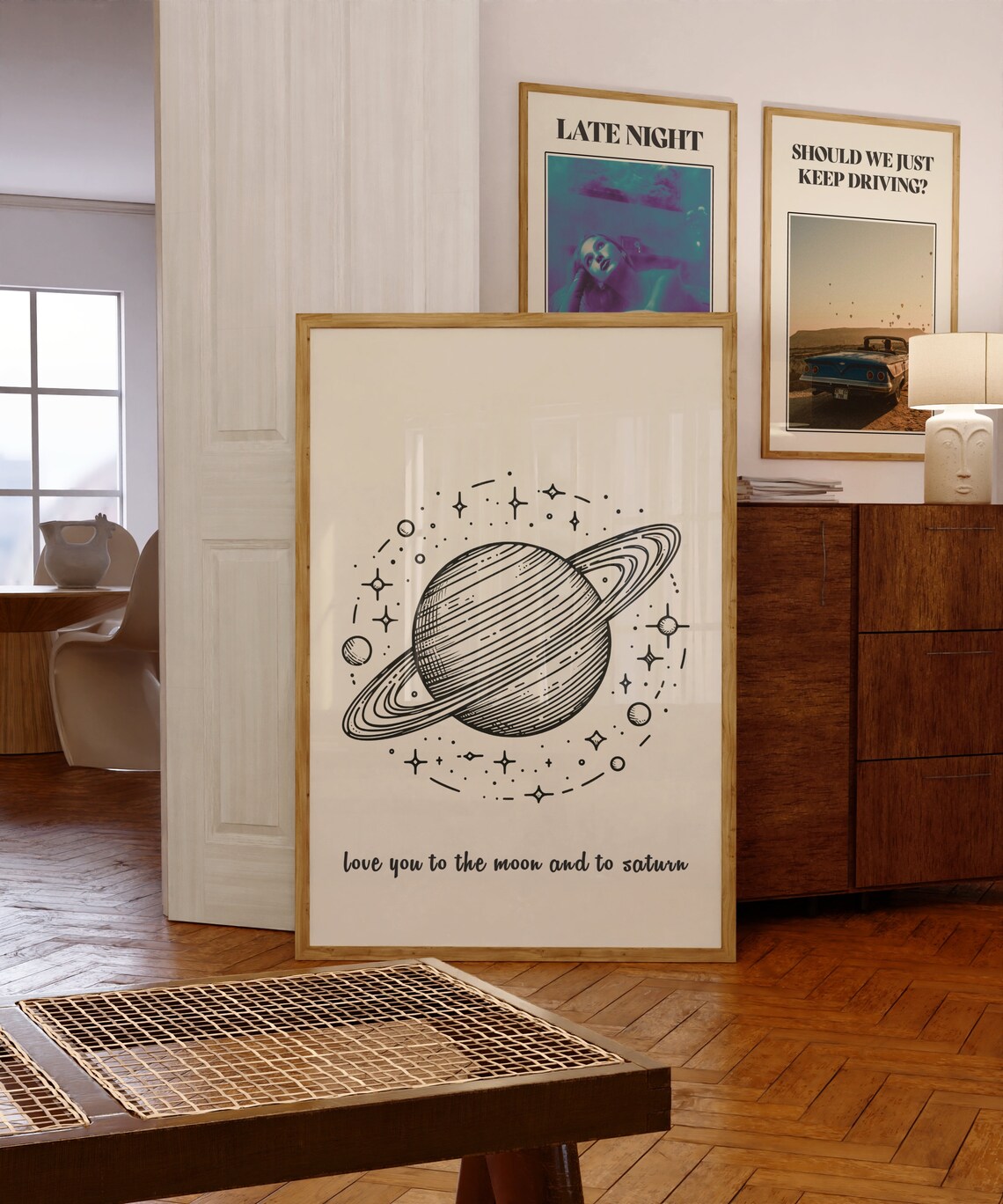 Love You To The Moon And Saturn Music Art Print