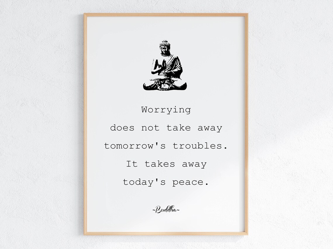 Buddha Wall Art, Zen Quote Meditation Poster - Image 3