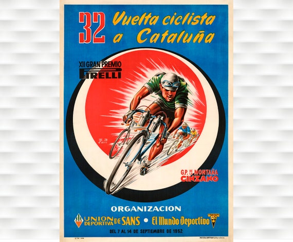 Vuelta A Cataluna Bicycle Race Poster