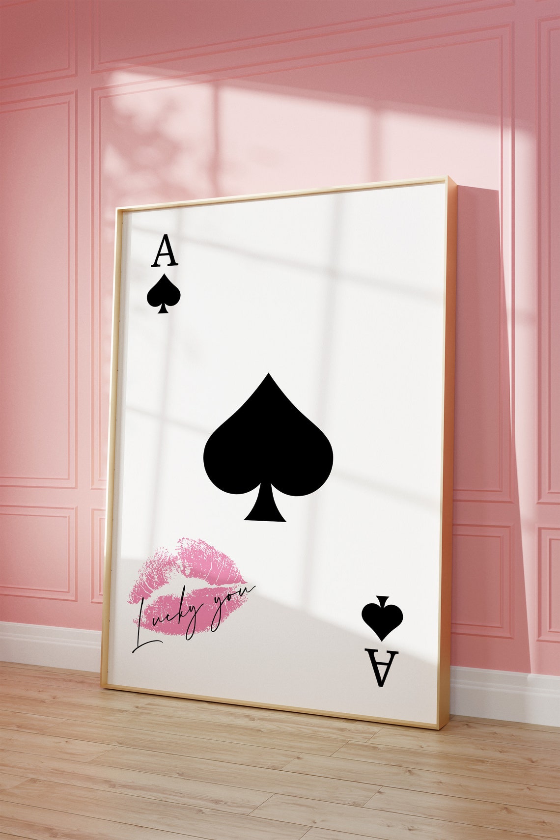 Ace Of Spades Lucky You Retro Art Print - Image 2