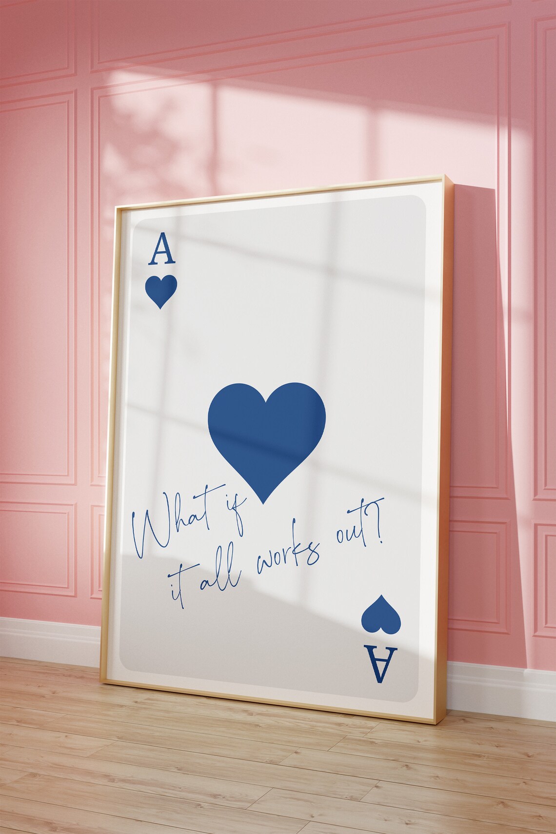 Ace Of Hearts Retro Poster, Preppy Y2K Wall Art - Image 3