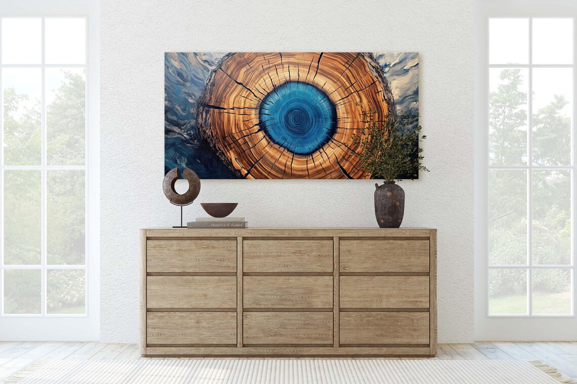 Modern Tree Decor Contemporary Art Print - Image 2