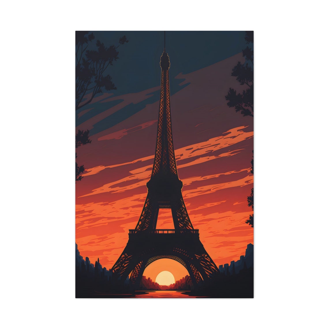 Eiffel Tower Landmark Art Print