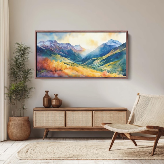 Rocky Mountains Telluride Colorado Fall Landscape Art Print