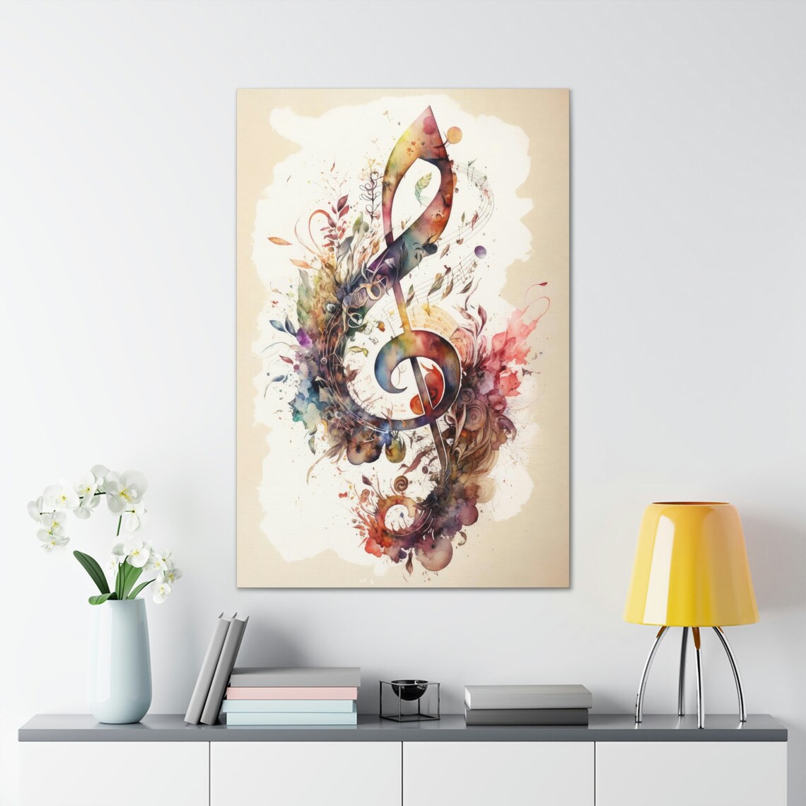 Musical Note Watercolor Art Print, Musician Art - Image 2