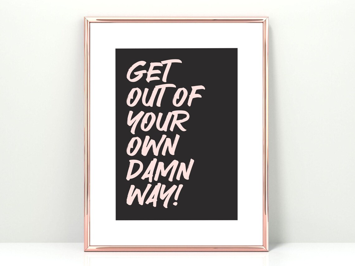 Trendy Wall Quote, Motivational Office Decor