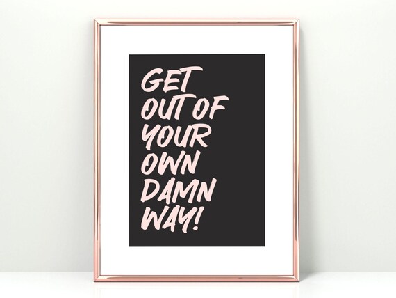 Trendy Wall Quote, Motivational Office Decor