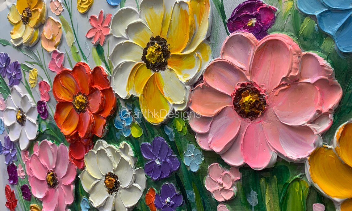 Boho Floral Meadow Art Print, Valentine's Gift - Image 5