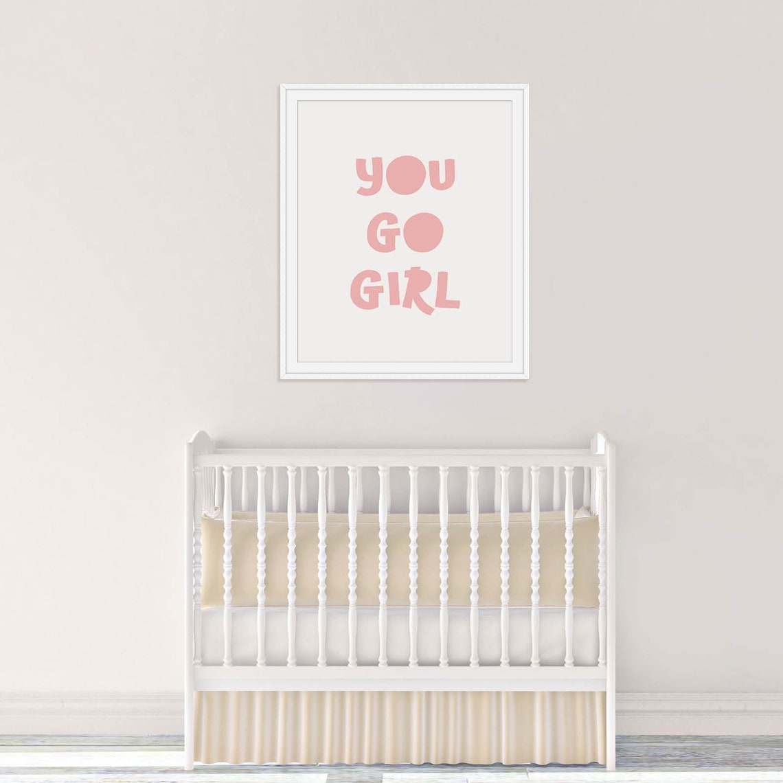 You Go Girl Poster Nursery Wall Art Baby Girl Nursery Girls Nursery Poster Feminist Nursery Prints Girls Room Wall Art - Image 3