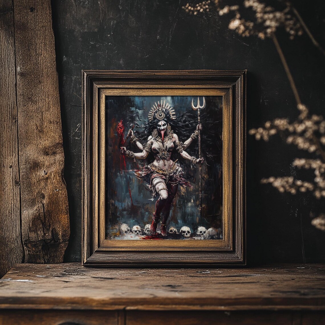 Kali Goddess Dark Fantasy Art Print, Kalika - Image 2