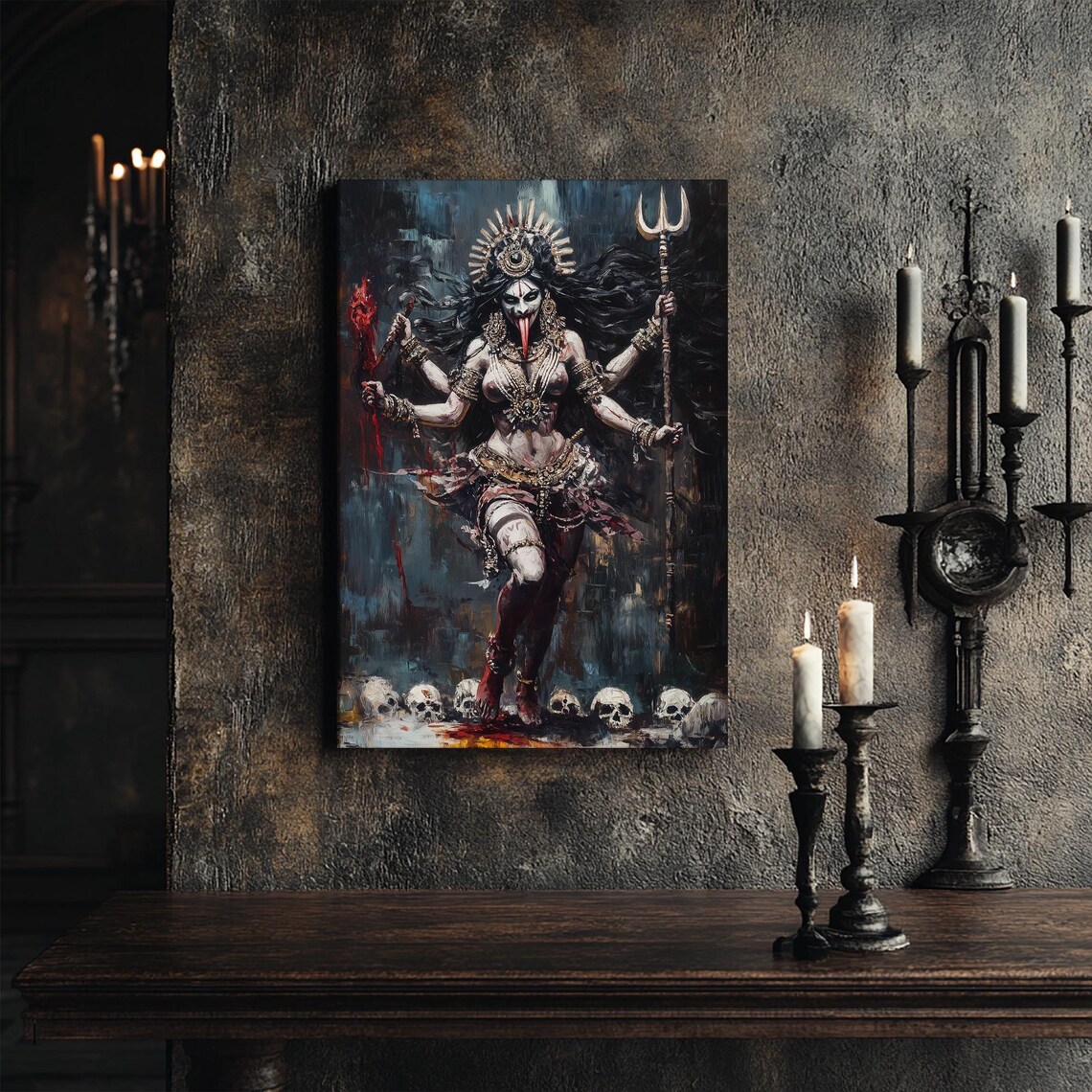 Kali Goddess Dark Fantasy Art Print, Kalika - Image 5