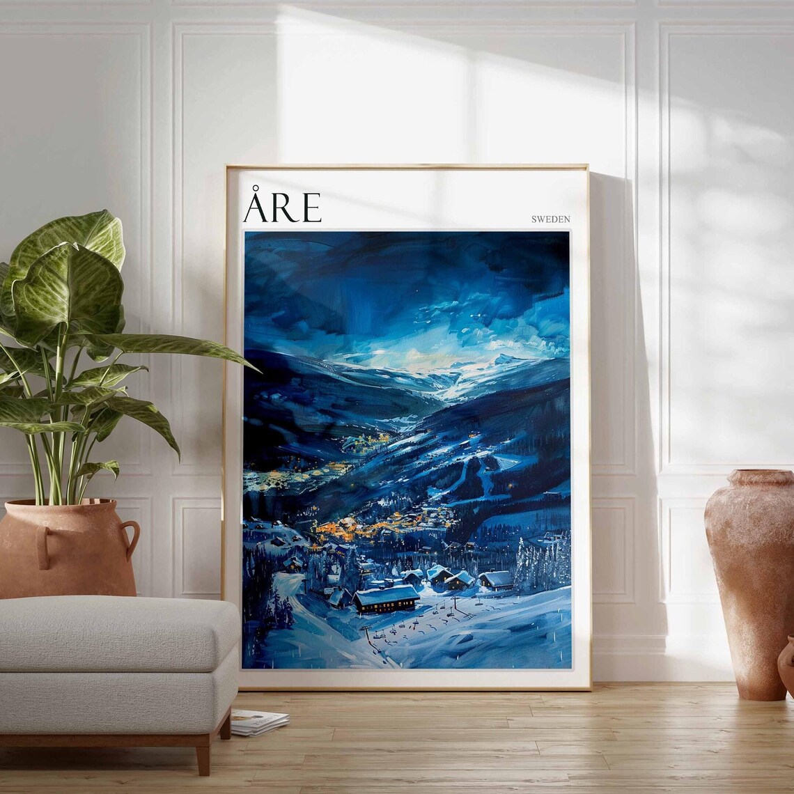 Are Poster Are Print Are Travel Print Norway Print Norway Wall Art Sweden Travel Art Mountain Decor Winter Poster Mountain Wall Art - Image 2