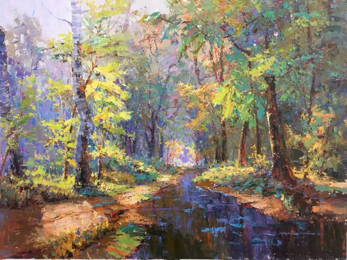 Impression Oil Painting Scenery Art Print