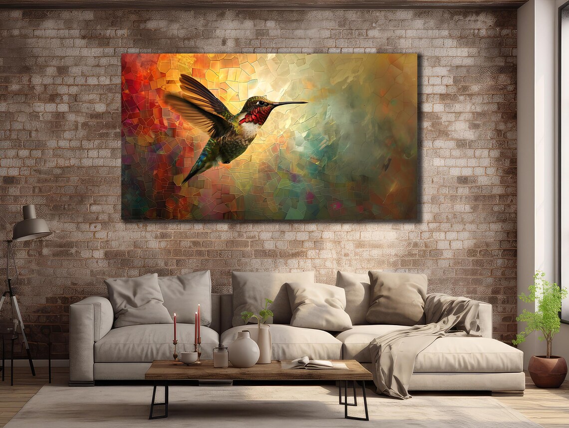 Hummingbird Bedroom Decor Art Print, Animal Poster - Image 2