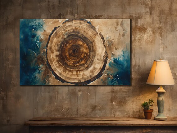 Wooden Texture Art Wood Crack Wall Decor Wood Crack Wall Art Abstract Tree Poster Modern Print On Home Wall Decoration