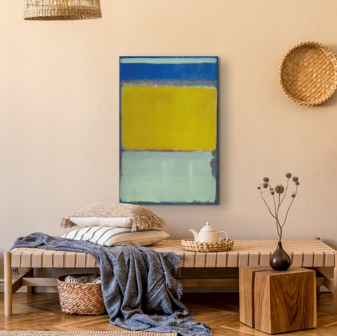 Mark Rothko Framed Mark Rothko Extra Large Exhibition Poster Expressionism Art Rothko Reproduction Art Rothko Glass Modern Art - Image 2