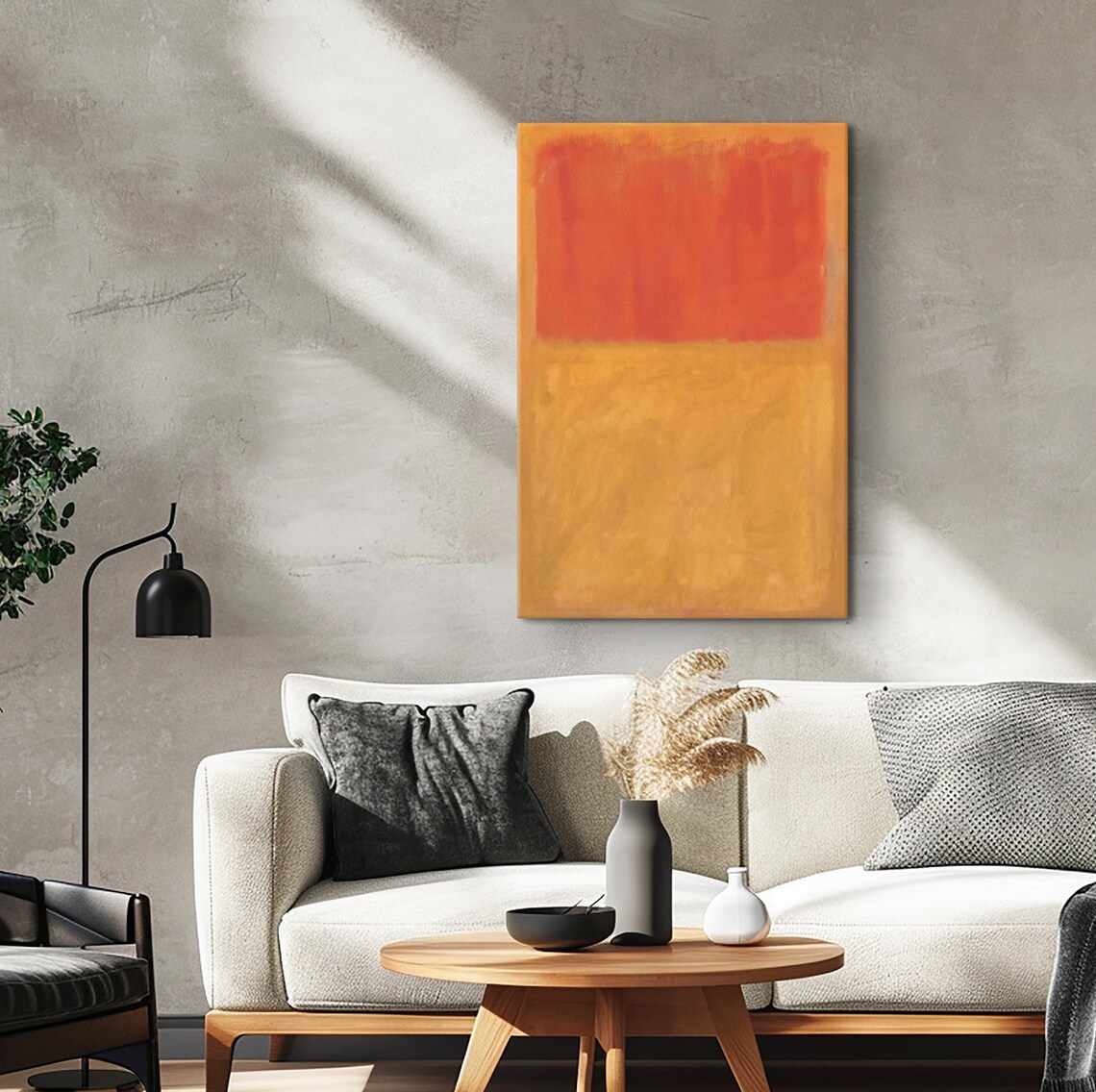 Mark Rothko Yellow Over Orange Poster Mark Rothko Extra Large Exhibition Poster Modern Art Expressionism Art Rothko Reproduction Art - Image 3