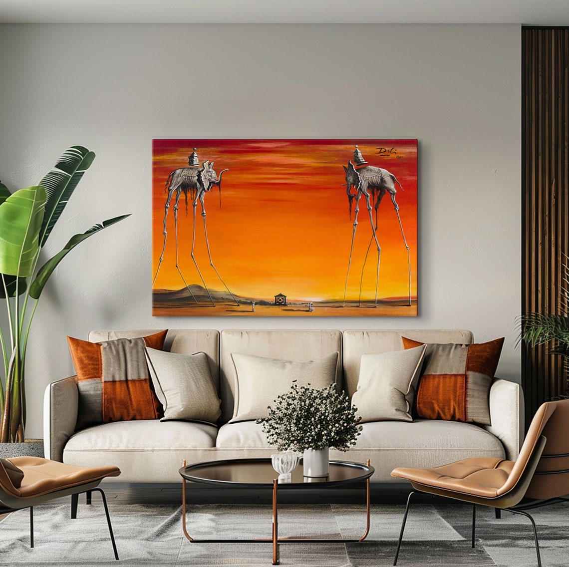 Salvador Dali The Elephants Stilt-Legged Sunset Surreal Poster - Image 3