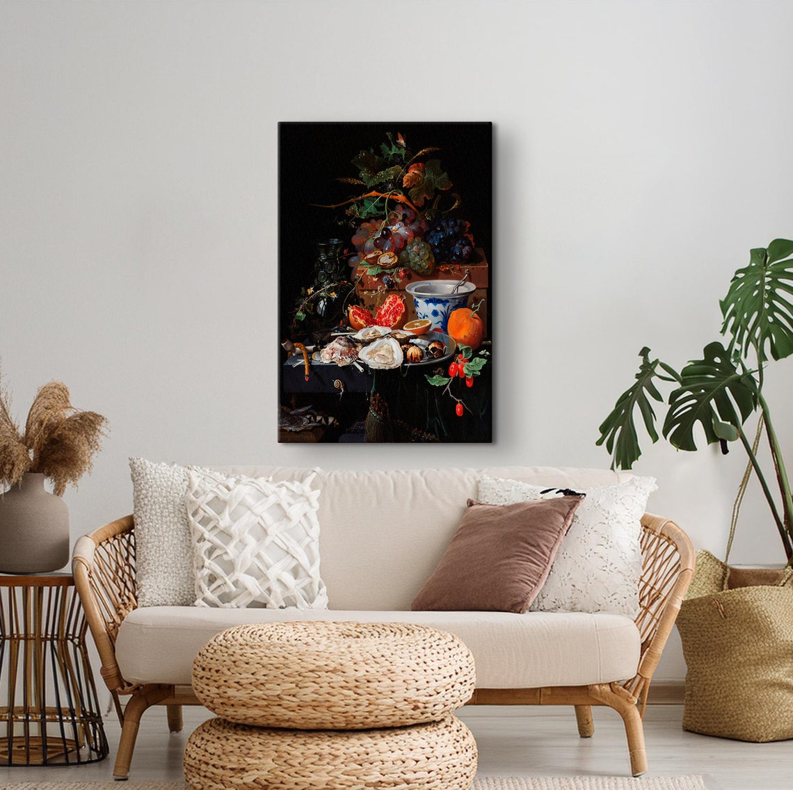 Abraham Mignon Fruit Oysters Porcelain Bowl Dutch Still Life Poster - Image 2