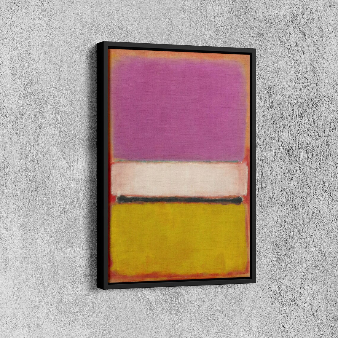 Mark Rothko Magenta Over Olive Color Field Abstract Art Poster - Image 7