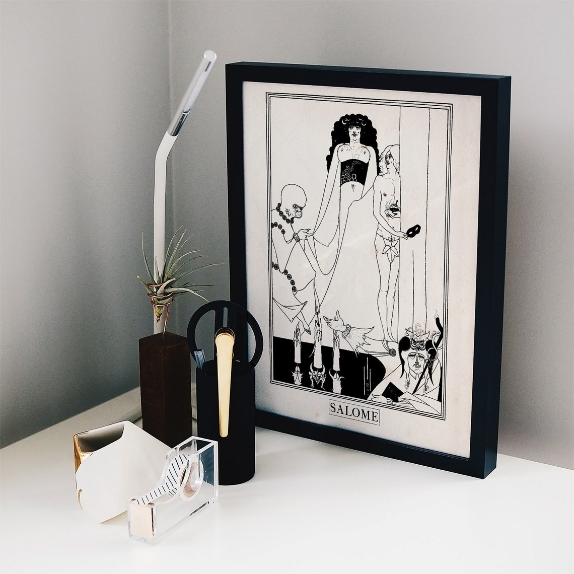 Salome Oscar Wilde Aubrey Beardsley Art Nouveau Illustration Poster - Image 2