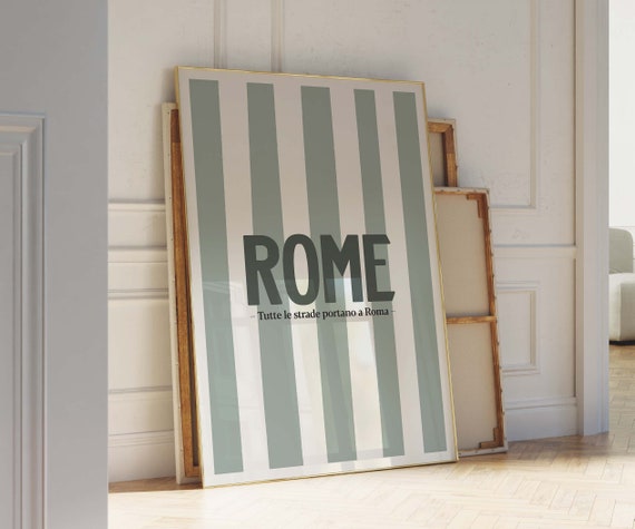 Rome Travel Poster Rome Wall Art Art Exhibit Poster Affordable Wall Art Museum Poster 24x36 Rome Poster Retro Travel Poster
