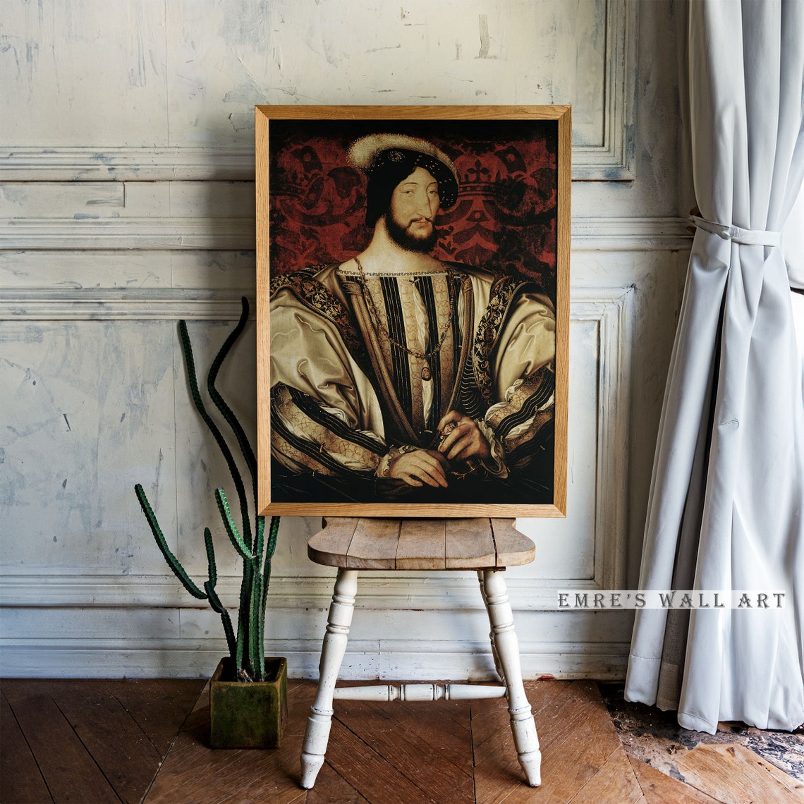 King Francis I Renaissance Portrait Antique Royal Painting Poster - Image 2