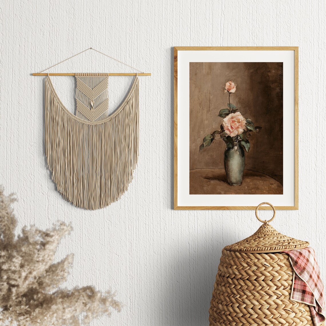 Vintage Rose Still Life Art Print, Botanical Decor - Image 2
