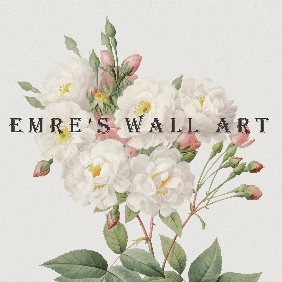 Green Botanical Floral Market Art Print Set - Image 4