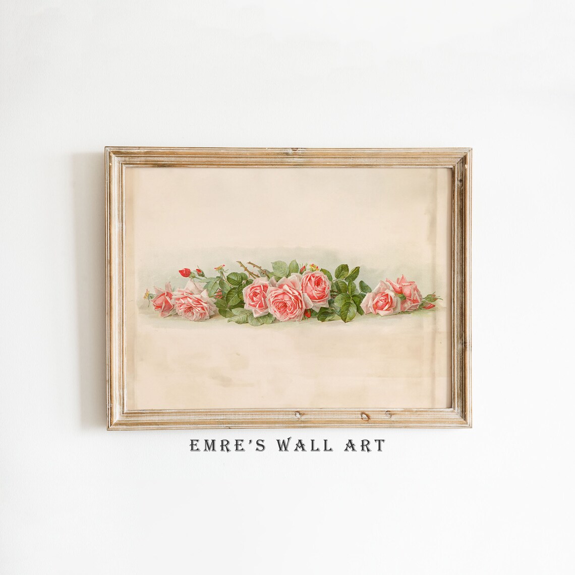 Vintage Roses Still Life Floral Art Print
