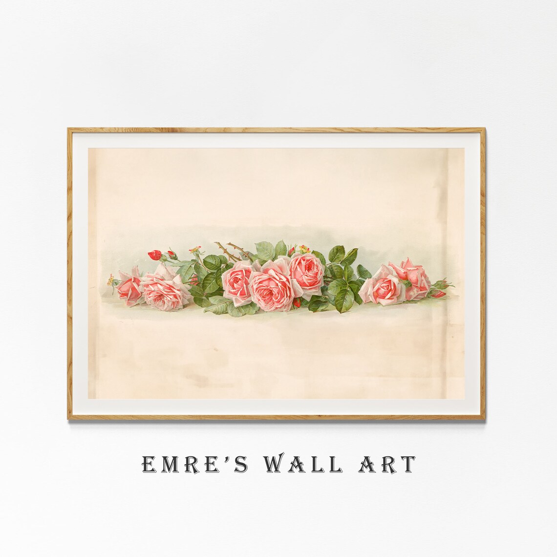 Vintage Roses Still Life Floral Art Print - Image 4