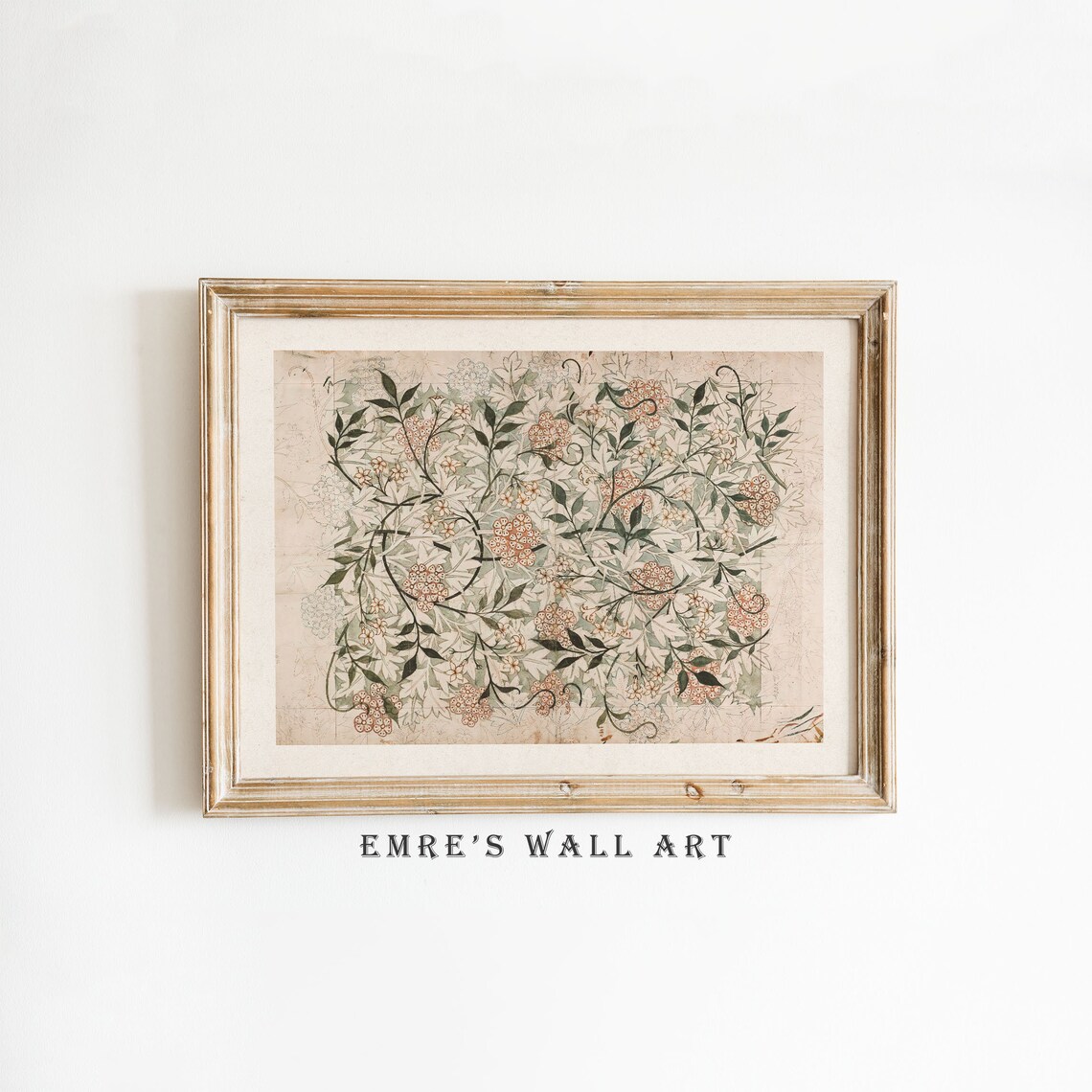 Vintage Botanical Sketch Prints, Neutral Flower Art