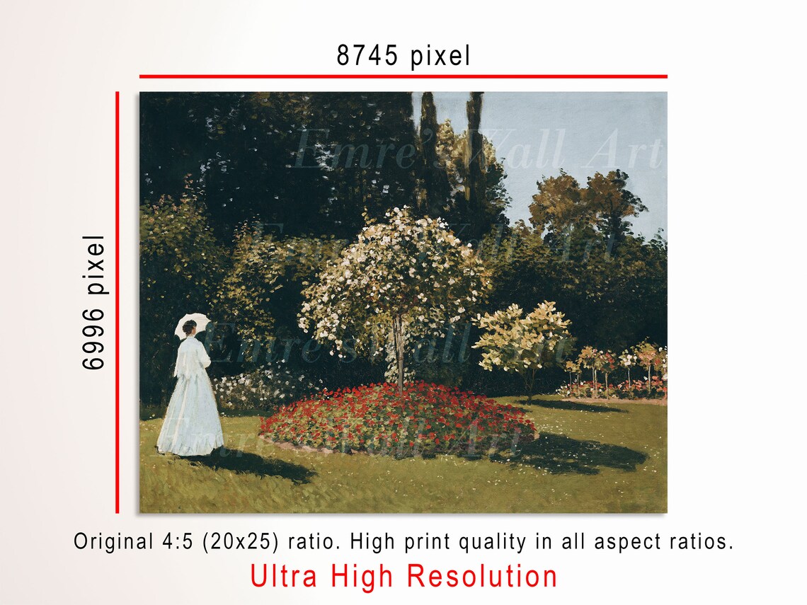 French Country Rose Garden Vintage Oil Painting - Image 3