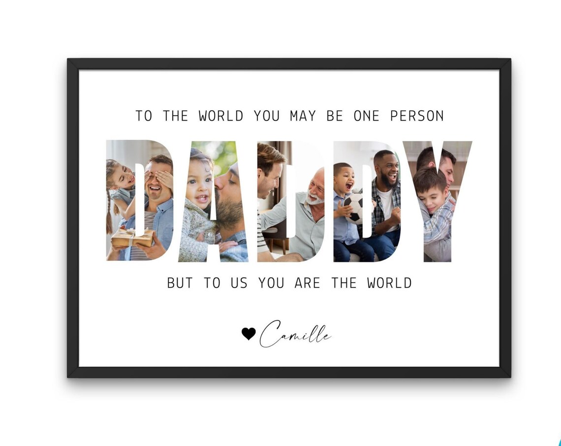 Daddy Photo Collage - Personalized Frame
