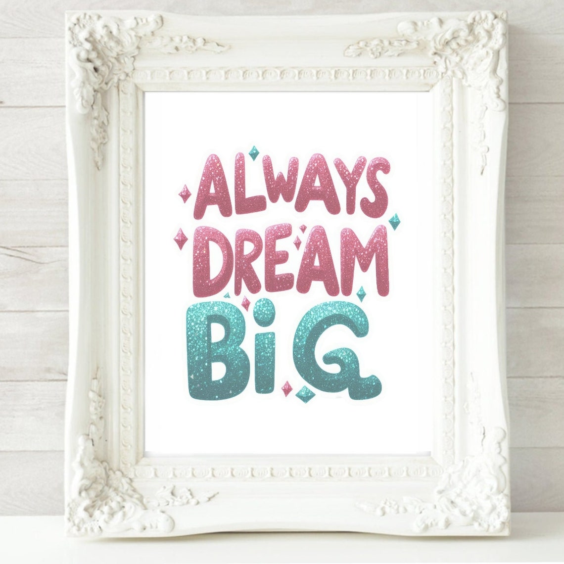 Dream Big Print Girls Room Art Positive And Motivational Art Quotes Poster Girls Room Art Trending Colours Art Inspirational Art - Image 2