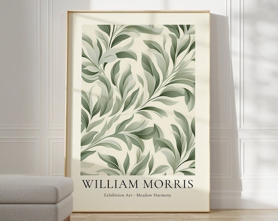 William Morris Flower Market, Mid-Century Art Print