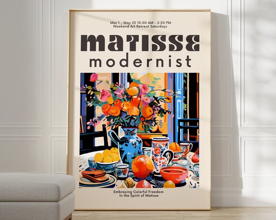 Henri Matisse Print Aesthetic Matisse Poster For Modern Gallery Exhibition Art Minimalist Neutral Wall Art Matisse Cut Outs Gift Idea