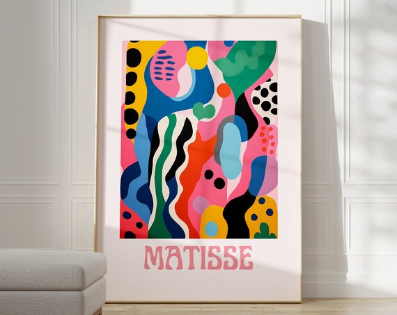 Henri Matisse Cut Outs Art Print, Modern Gallery Style