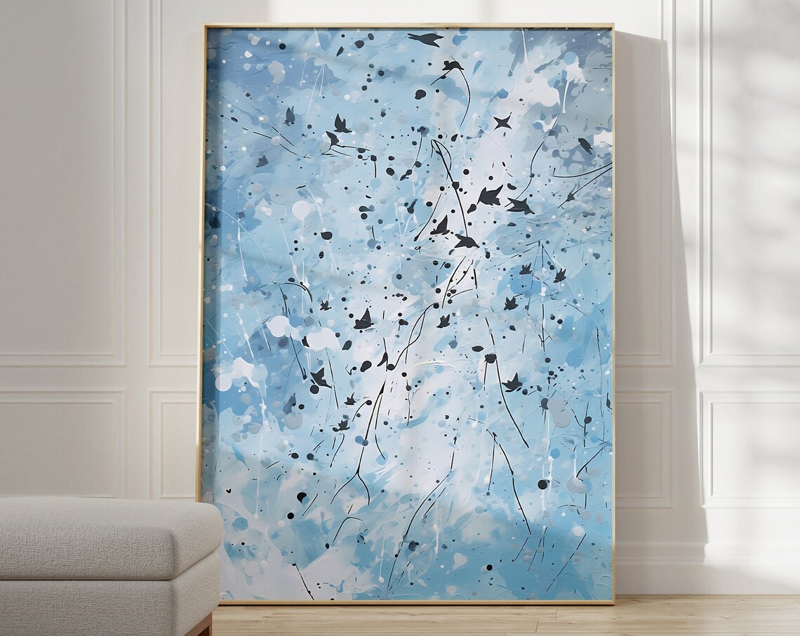 Jackson Pollock Trendy Modern Wall Art Print