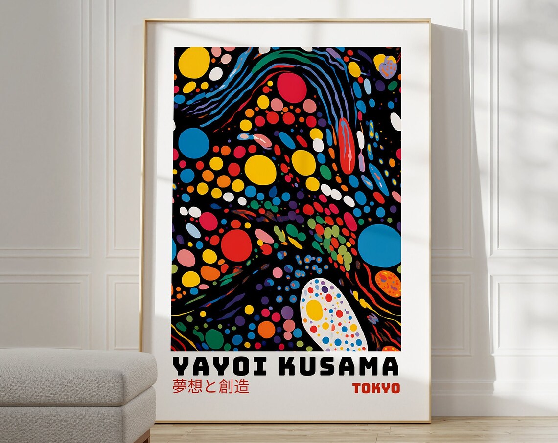 Yayoi Kusama Japanese Gallery Wall Art Poster