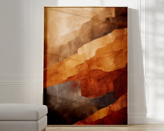 Abstract Wall Print Neutral Gallery Wall Art Exhibition Poster Modern Wall Art Aesthetic Room Decor Colorful Geometric Home Decor
